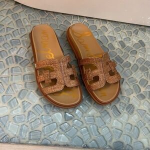 Sam Edelman Women's Brown Slide Sandals. Size 7.5